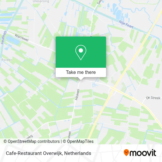 Cafe-Restaurant Overwijk map