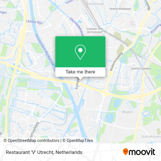 Restaurant 'V' Utrecht map