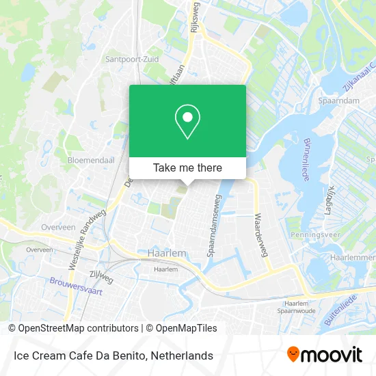 Ice Cream Cafe Da Benito map