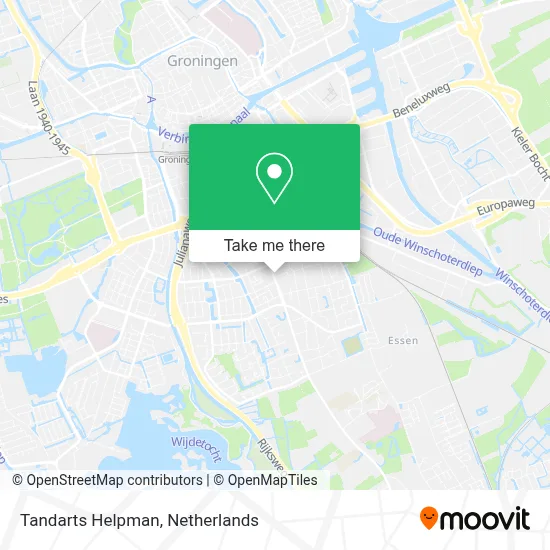 Tandarts Helpman map