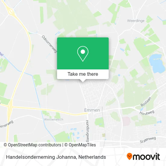 Handelsonderneming Johanna map