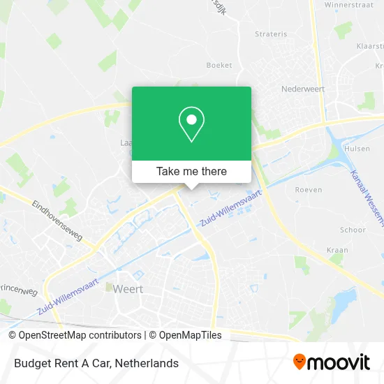 Budget Rent A Car map