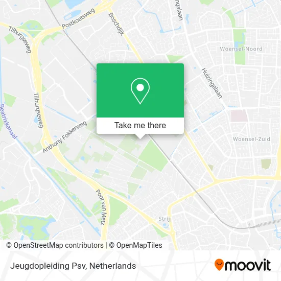 Jeugdopleiding Psv map