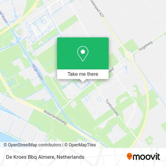 De Kroes Bbq Almere map