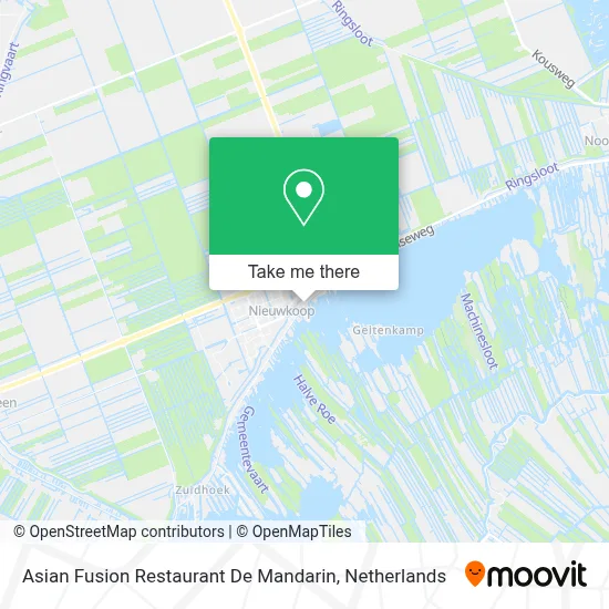Asian Fusion Restaurant De Mandarin map
