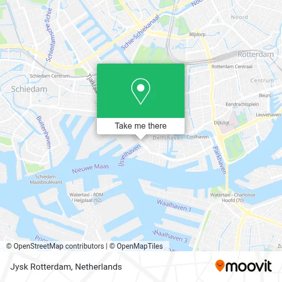 Jysk Rotterdam map