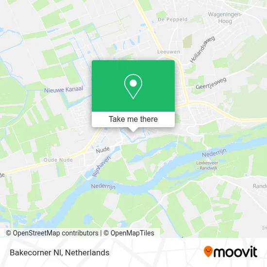 Bakecorner Nl map