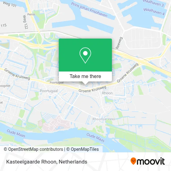 Kasteelgaarde Rhoon map