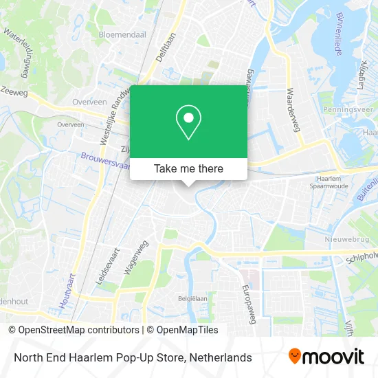North End Haarlem Pop-Up Store map