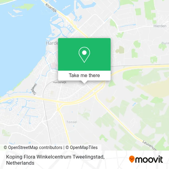 Koping Flora Winkelcentrum Tweelingstad map