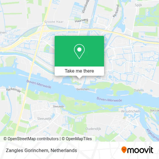 Zangles Gorinchem map