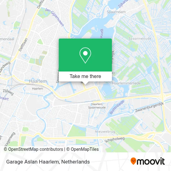 Garage Aslan Haarlem map