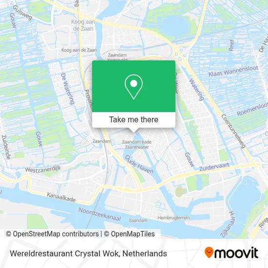 Wereldrestaurant Crystal Wok map