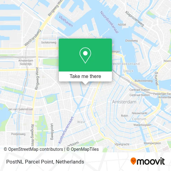Postnl Pakketpunt map