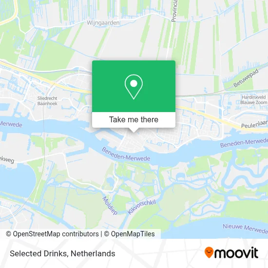 Selected Drinks map
