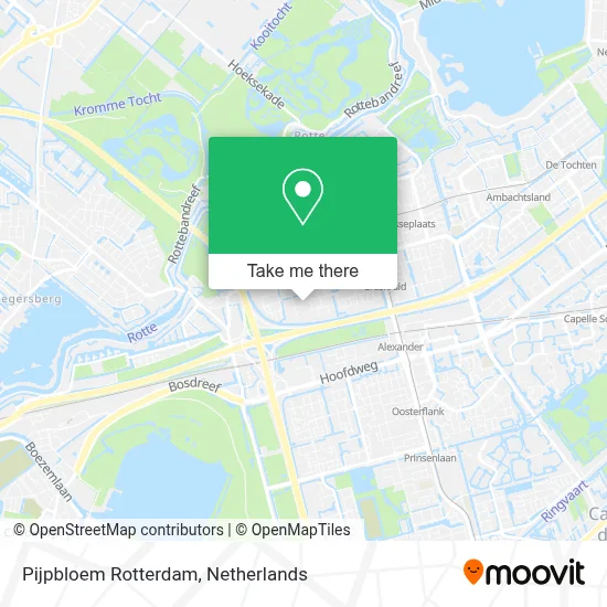 Pijpbloem Rotterdam map