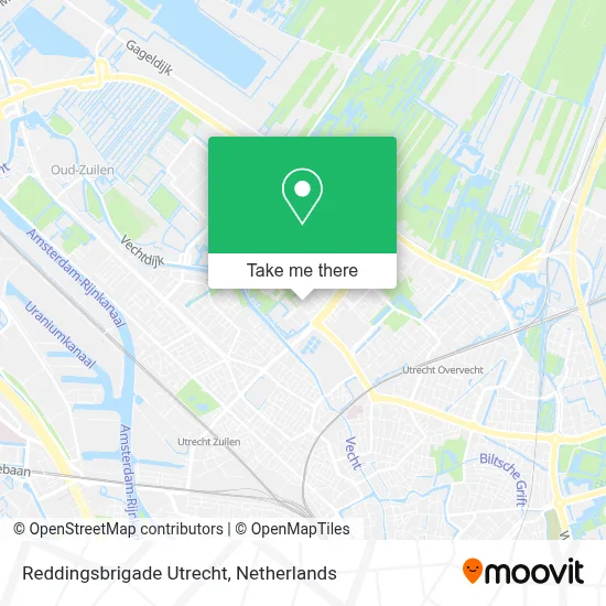 Reddingsbrigade Utrecht map