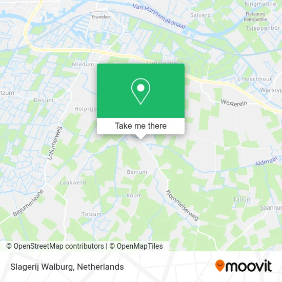 Slagerij Walburg map