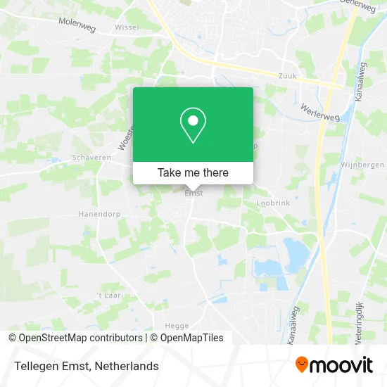 Tellegen Emst map