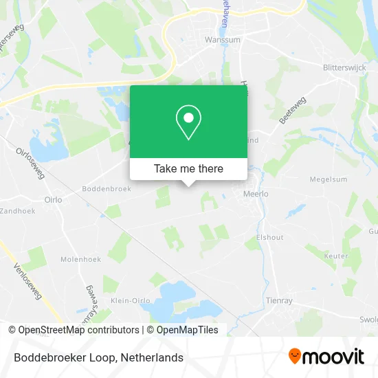 Boddebroeker Loop map