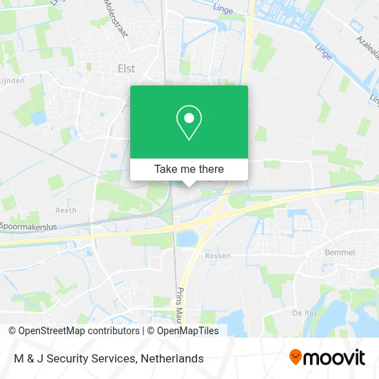 M & J Security Services map