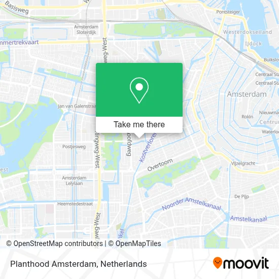 Planthood Amsterdam map