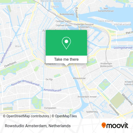Rowstudio Amsterdam map