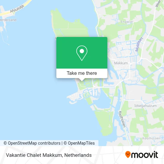 Vakantie Chalet Makkum map