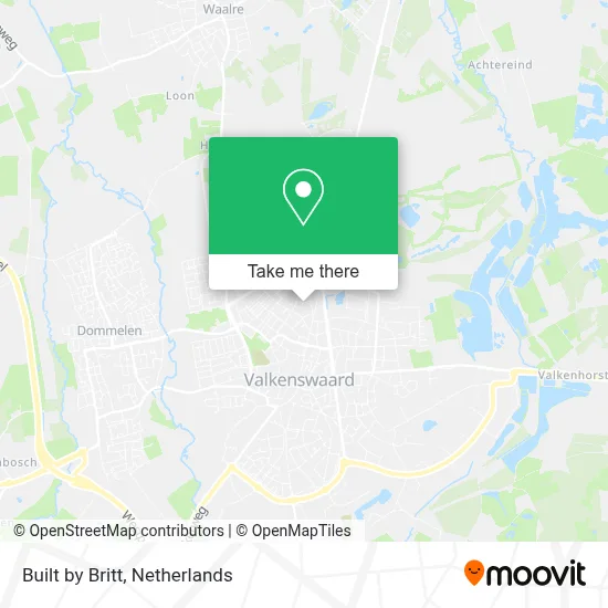 Built by Britt map