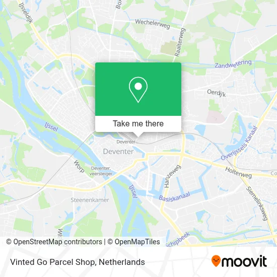 Vinted Go Parcel Shop Karte