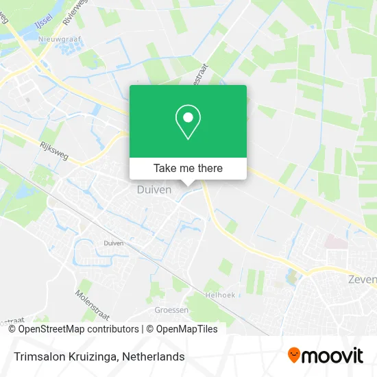 Trimsalon Kruizinga map