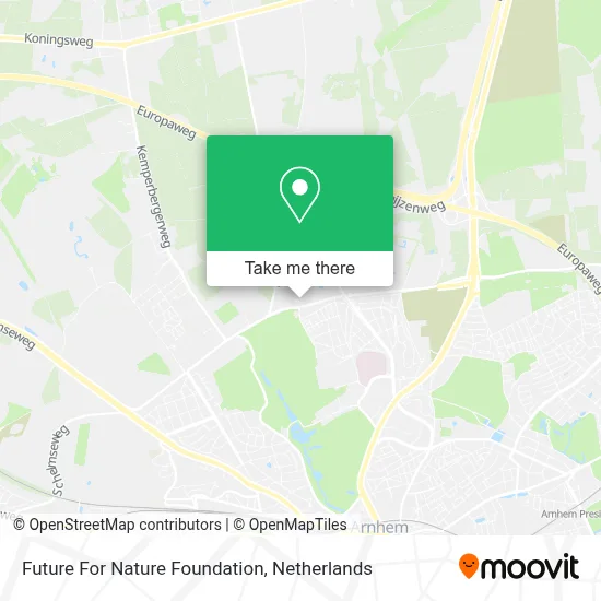 Future For Nature Foundation map