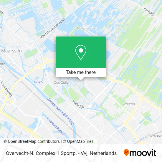 Overvecht-N. Complex 1 Sportp. - Vvj map