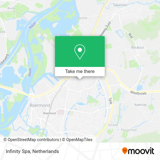 Infinity Spa map