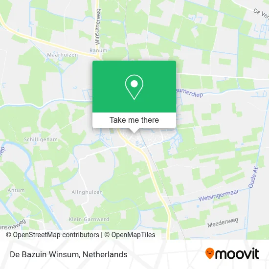 De Bazuin Winsum Karte