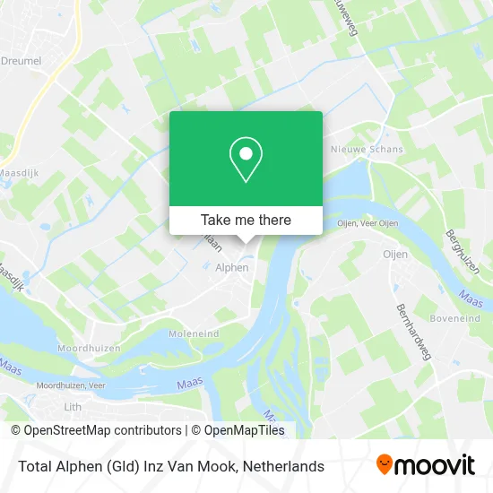 Total Alphen (Gld) Inz Van Mook map
