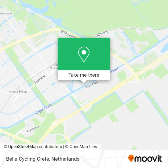 Bella Cycling Crete map