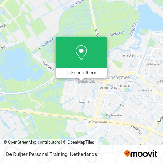 De Ruijter Personal Training map