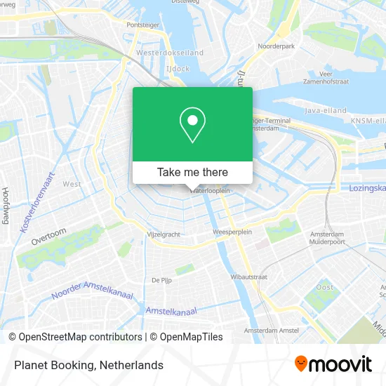 Planet Booking map