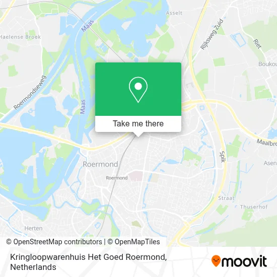 Kringloopwarenhuis Het Goed Roermond map