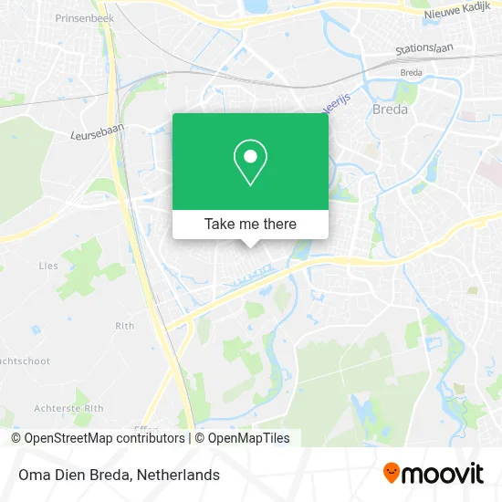 Oma Dien Breda map
