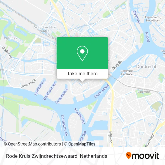 Rode Kruis Zwijndrechtsewaard Karte