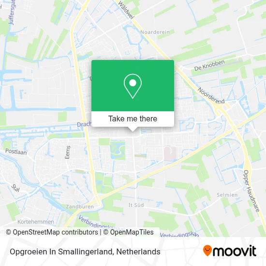 Opgroeien In Smallingerland map
