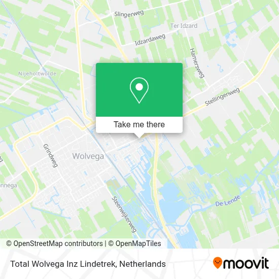 Total Wolvega Inz Lindetrek map