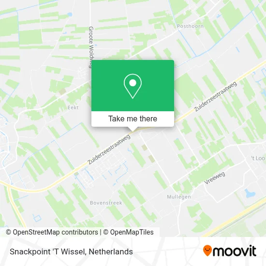 Snackpoint 'T Wissel map
