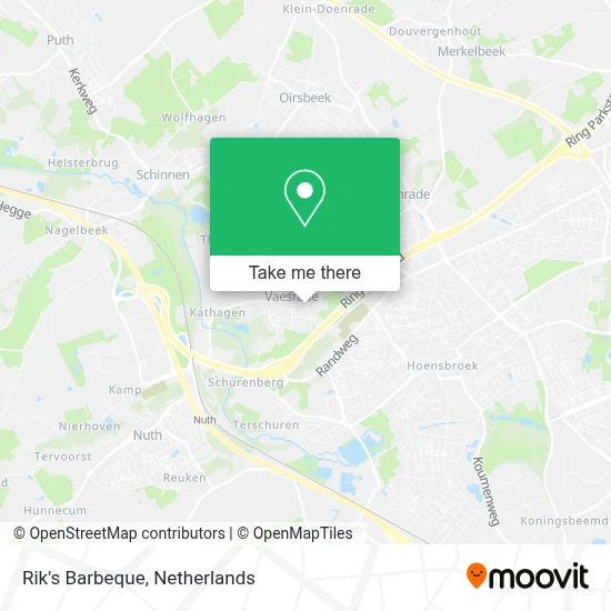 Rik's Barbeque map