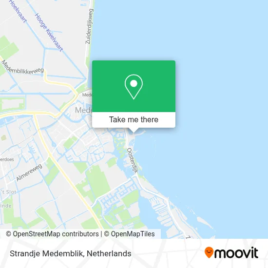 Strandje Medemblik map