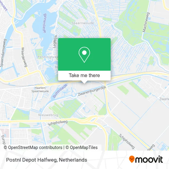 Postnl Depot Halfweg map