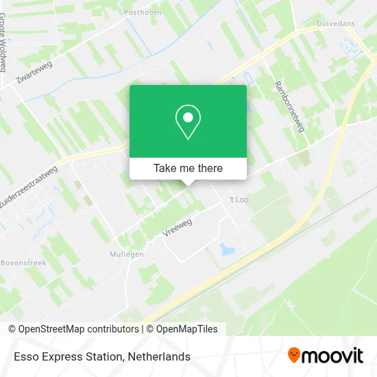 Esso Express Station map