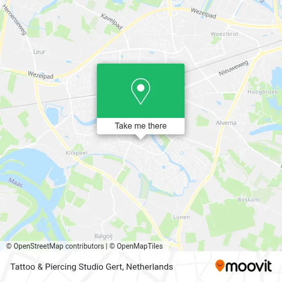 Tattoo & Piercing Studio Gert map
